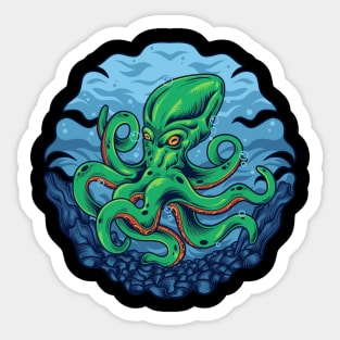 Octopus Monster Kraken Deep Sea Sticker